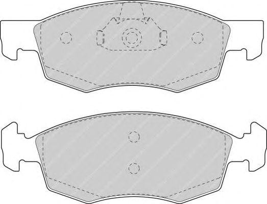 Комплект тормозных колодок, диско FSL1376 FERODO