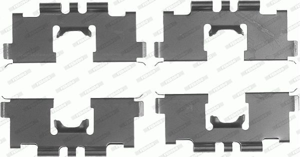 Комплектующие, колодки дискового тормоза FBA471 FERODO
