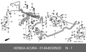 Тормозной шланг 01464S30N20 HONDA