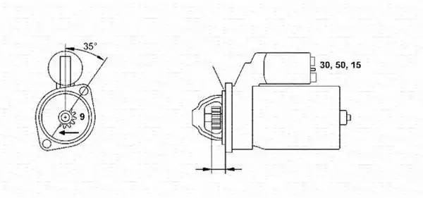 Стартер 943251220010 MAGNETI MARELLI