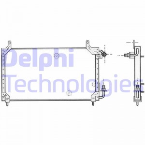 Конденсатор, кондиционер TSP0225413 DELPHI