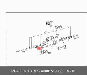 Втулка стартера A 000 151 80 50 MERCEDES BENZ