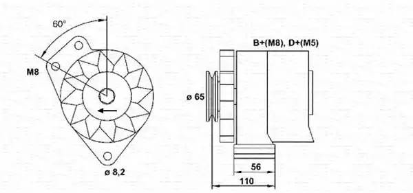 Генератор 943356818010 MAGNETI MARELLI