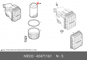 Воздушный фильтр 42471161 IVECO