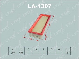 Фильтр воздушный LA-1307 LYNXAUTO