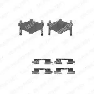 Комплектующие, колодки дискового тормоза LX0215 DELPHI