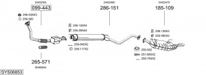 Предглушитель выхлопных газов 283635 BOSAL