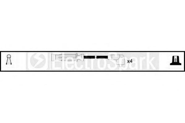 Ккомплект проводов зажигания OEK544 STANDARD