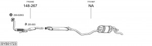 Выпускной трубопровод 733145 BOSAL
