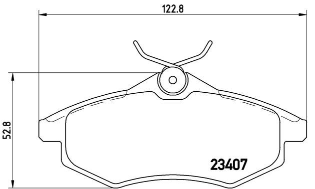 Комплект тормозных колодок, диско P61074 BREMBO