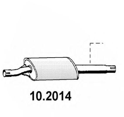 Предглушитель выхлопных газов 102014 ASSO