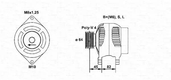 Генератор 943356941010 MAGNETI MARELLI