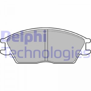 Комплект тормозных колодок, диско LP593 DELPHI
