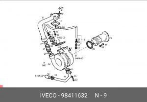 Компрессор, наддув 98411632 IVECO