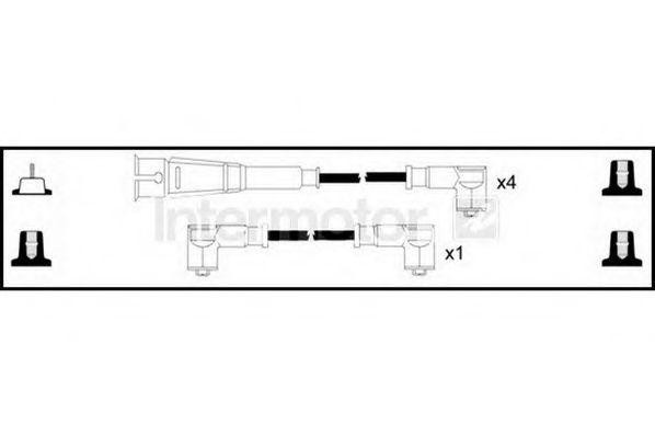 Ккомплект проводов зажигания 73838 STANDARD