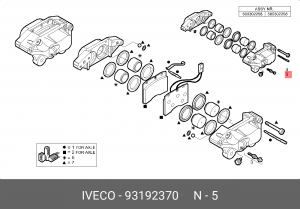 Тормозной суппорт 93192370 IVECO