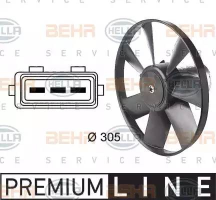 Вентилятор, охлаждение двигателя 8EW 009 144-471 HELLA