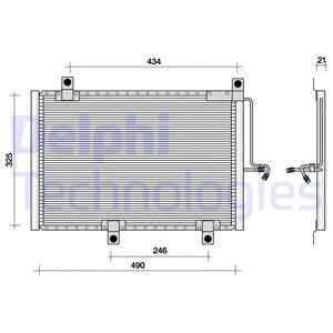 Конденсатор, кондиционер TSP0225002 DELPHI