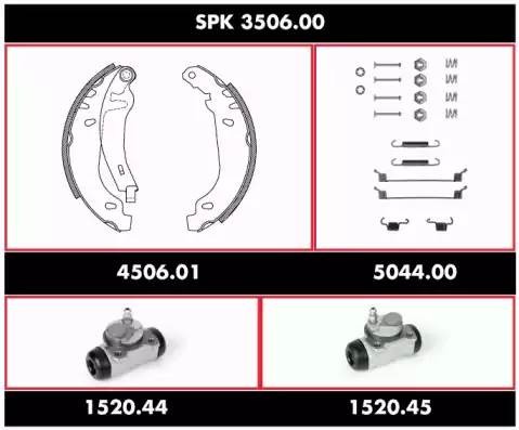 Комплект тормозных колодок SPK 3506.00 REMSA