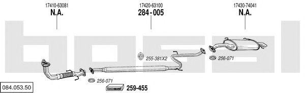 Система выпуска ОГ 08405350 BOSAL