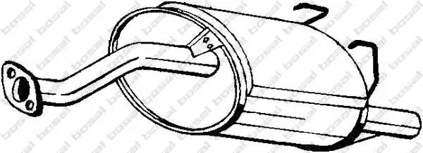 Глушитель выхлопных газов конечный 163-723 BOSAL