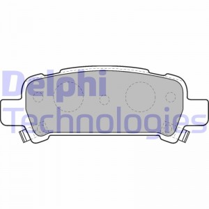 Комплект тормозных колодок, диско LP1509 DELPHI