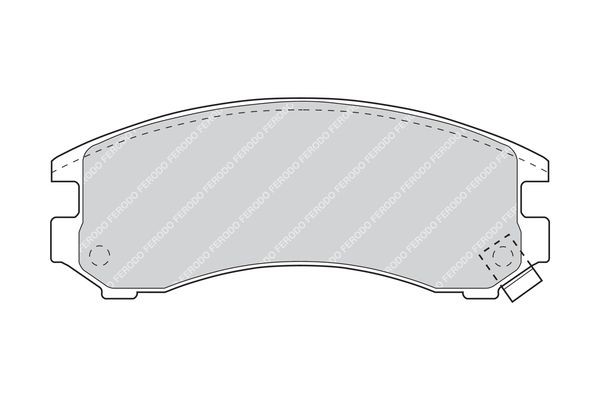 Комплект тормозных колодок, диско FDB780 FERODO
