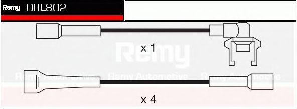 Ккомплект проводов зажигания DRL802 DELCO REMY