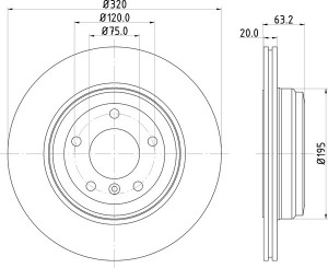 Тормозной диск MDC1660 MINTEX