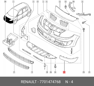 Деталь 7701474768 RENAULT