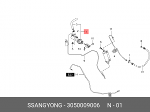 Цилиндр сцепления главный 3050009006 SSANG YONG