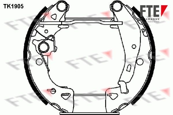 Комплект тормозных колодок TK1905 FTE