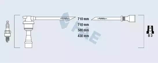 Ккомплект проводов зажигания 85999 FAE