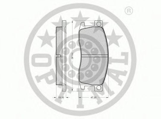 Комплект тормозных колодок, диско 9219 OPTIMAL