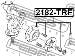 Подшипник ступицы колеса 2182-TRF FEBEST