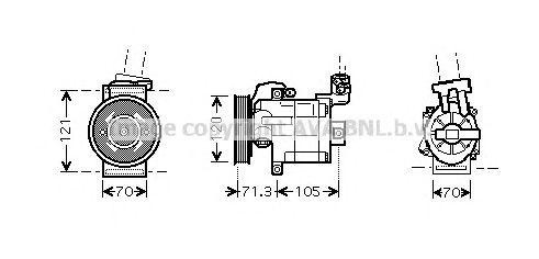 Компрессор, кондиционер DNK306 AVA