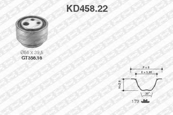 Комплект ремня ГРМ KD45822 NTN SNR