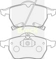 Комплект тормозных колодок, диско 2182900C BRECK