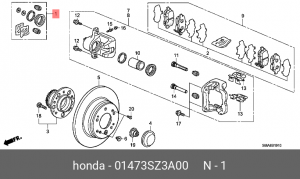 Суппорт тормозной (ремкомплект) 01473SZ3A00 HONDA