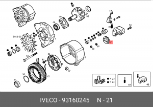 Прокладка 93160245 IVECO