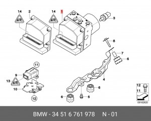 Гидроагрегат, тормозная система 34 51 6 761 978 BMW
