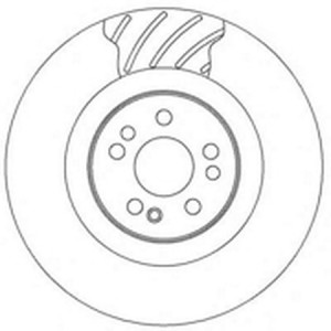Тормозной диск 562362B BENDIX JURID