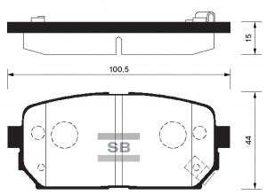 Колодки тормозные дисковые SP1197 SANGSIN