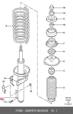 Опора амортизатора AM94FX-18045-CB FORD