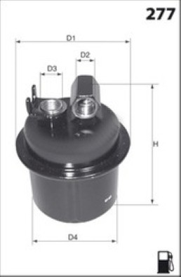 Топливный фильтр ELE6024 MECAFILTER