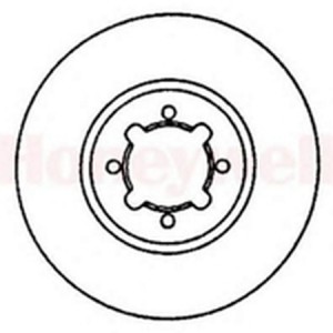 Тормозной диск 561458B BENDIX JURID