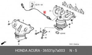 Лямбда-зонд 36531P7A003 HONDA
