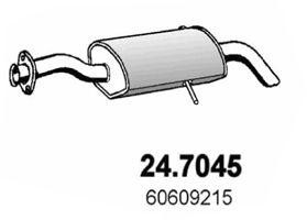 Глушитель выхлопных газов конечный 247045 ASSO