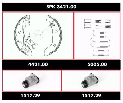 Комплект тормозных колодок SPK 3421.00 REMSA