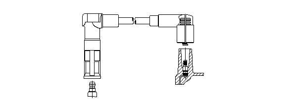 Провод зажигания 18665 BREMI